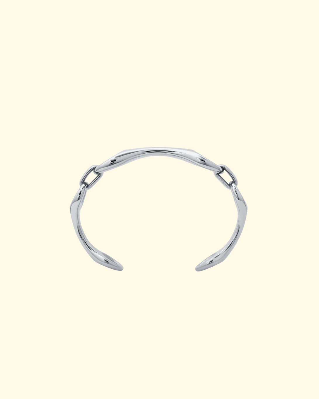 Triple Linked Double Beam Cuff | Sterling Silver - Image 3