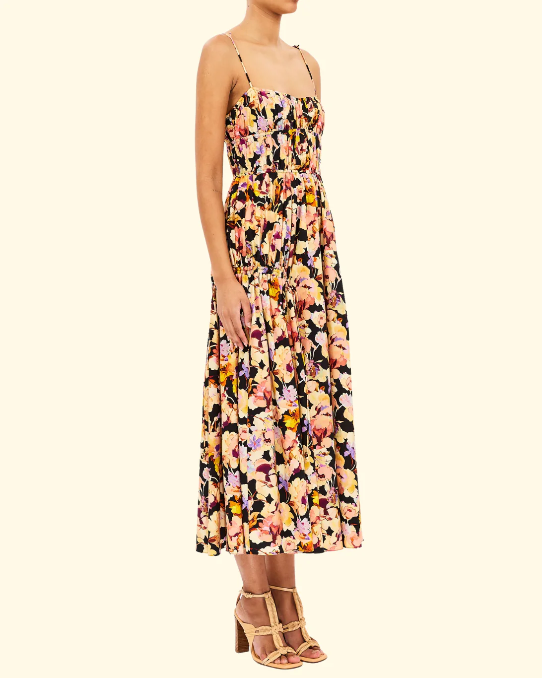 Vidri Cotton Cami Dress | Night Bloom - Image 3