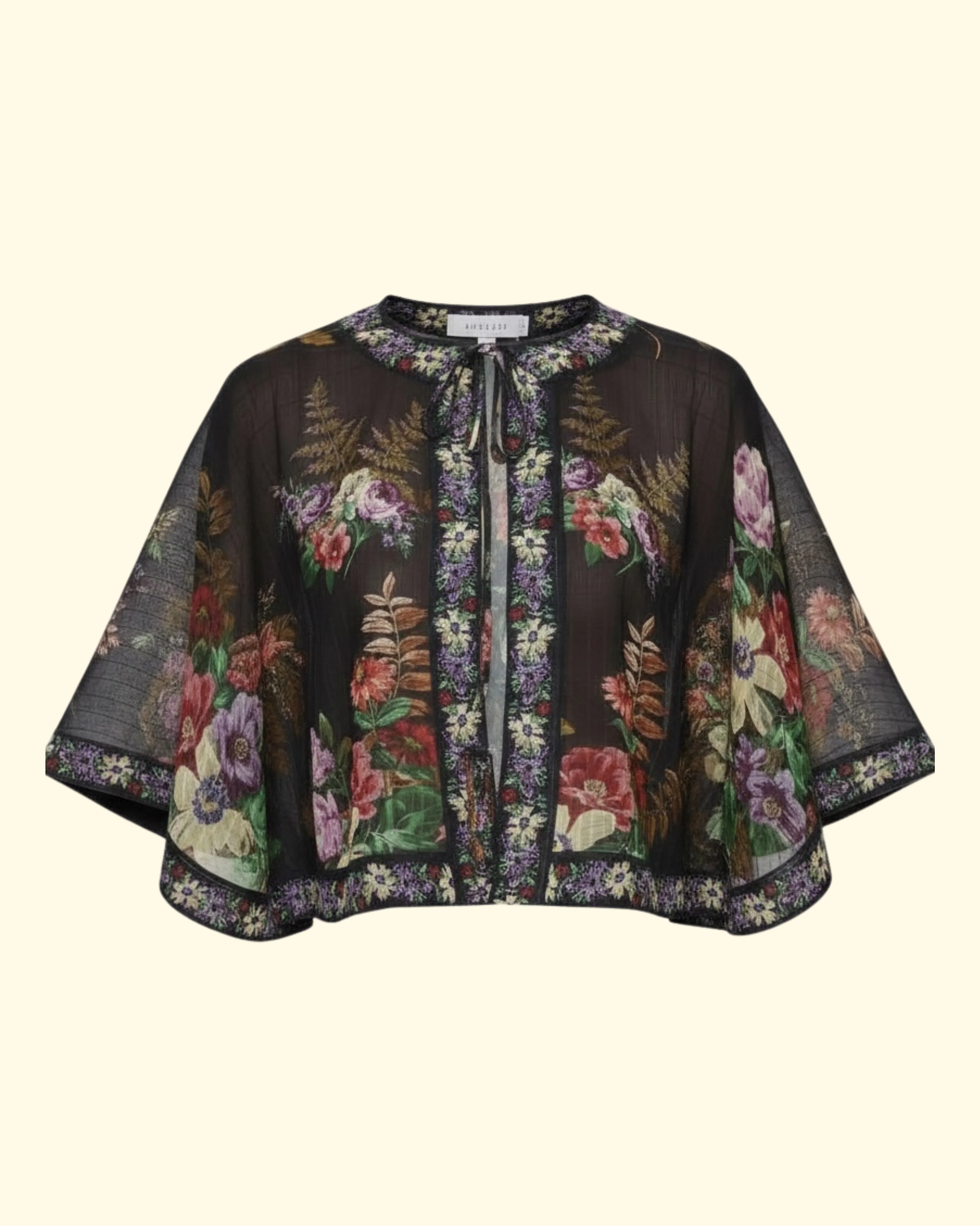 Viktoria Print Tie-Front Top | Multi