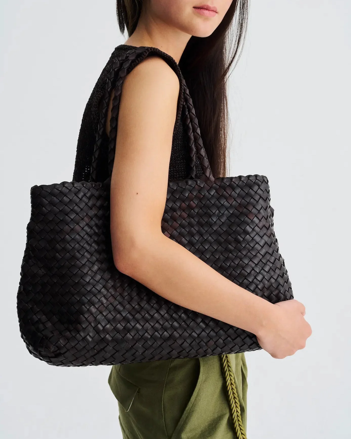 Vintage Mesh Tote | Dark Brown - Image 4