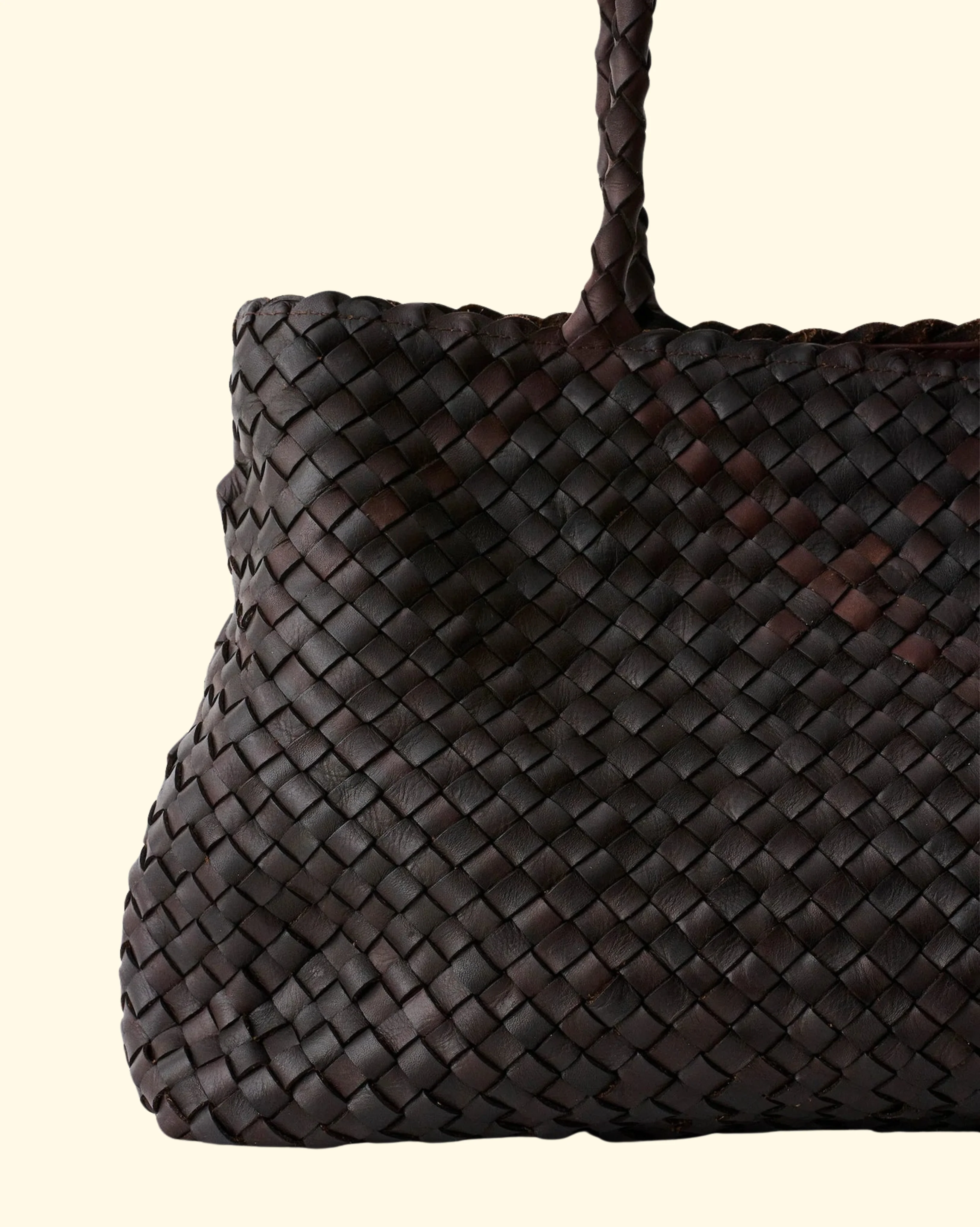 Vintage Mesh Tote | Dark Brown - Image 5