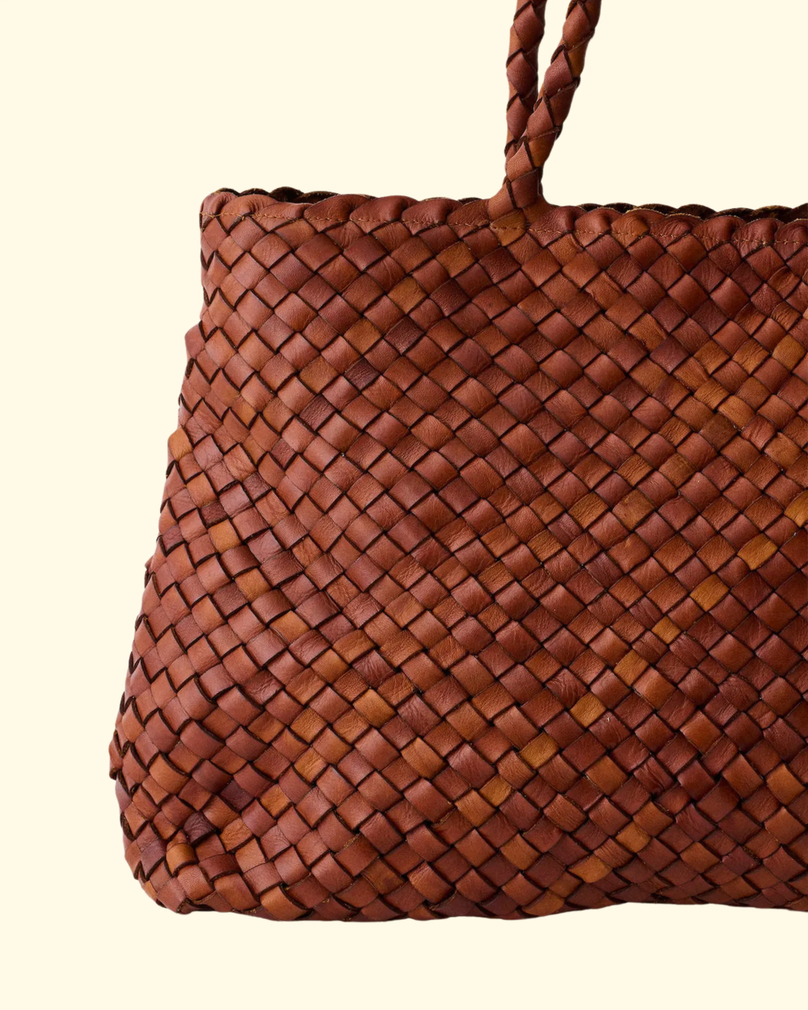 Vintage Mesh Tote | Tan - Image 4