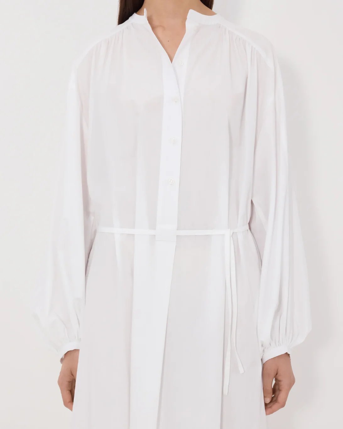 Vitti Loose-Fit Blouse Dress | White - Image 4