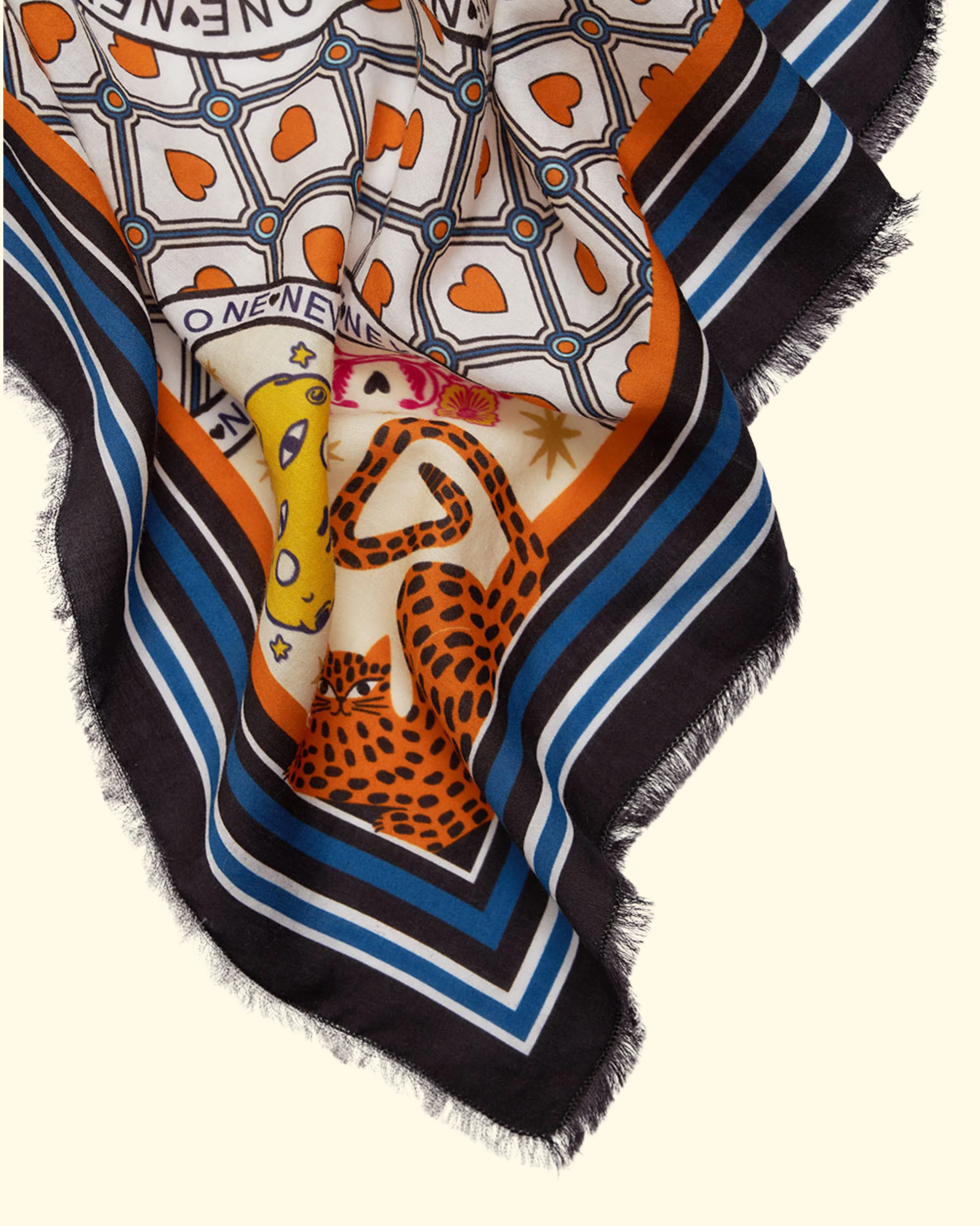 Vivere Scarf | Blue Orange - Image 3