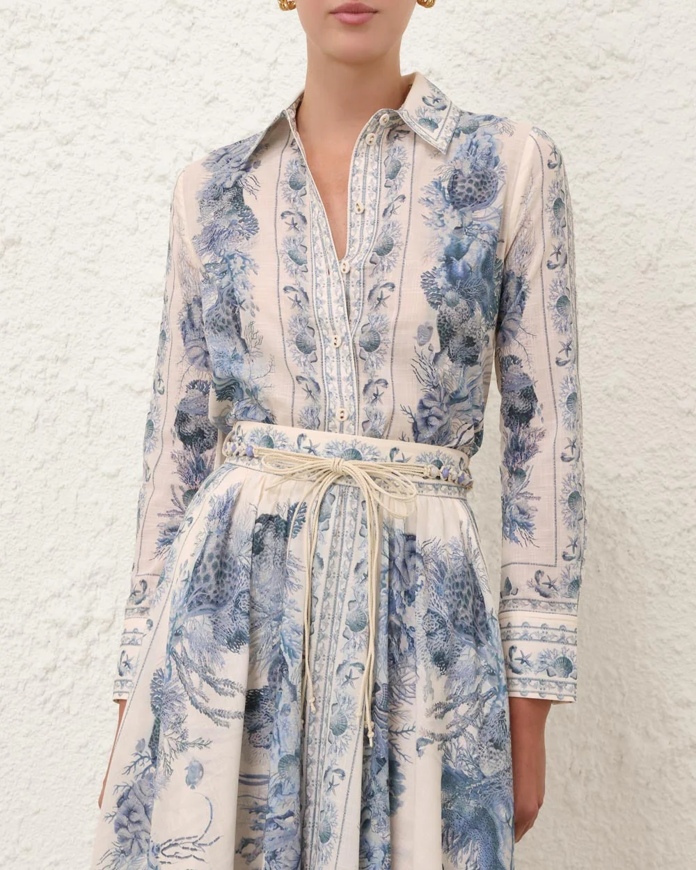 Wanderlust Body Shirt | Blue Toile - Image 6