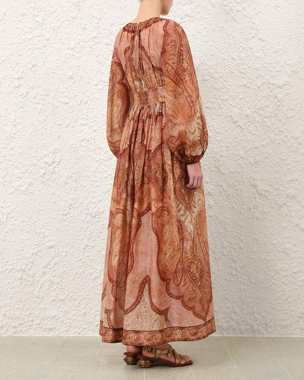 Wanderlust Long Sleeve Midi | Tapestry Burgundy - Image 6