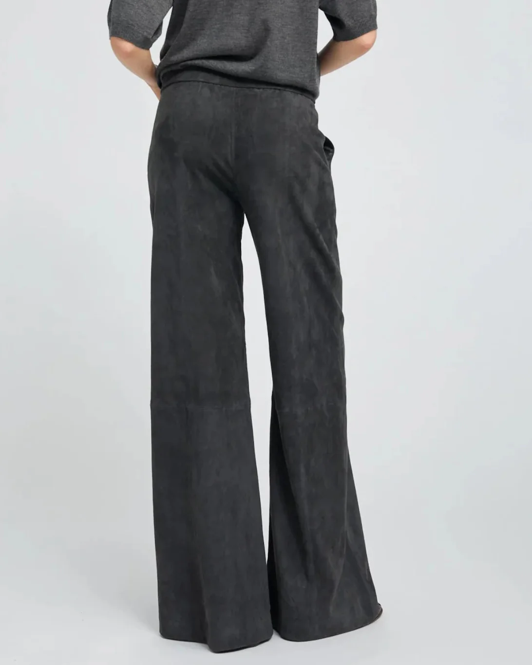 Wide Leg Pant | Charcoal - Image 3