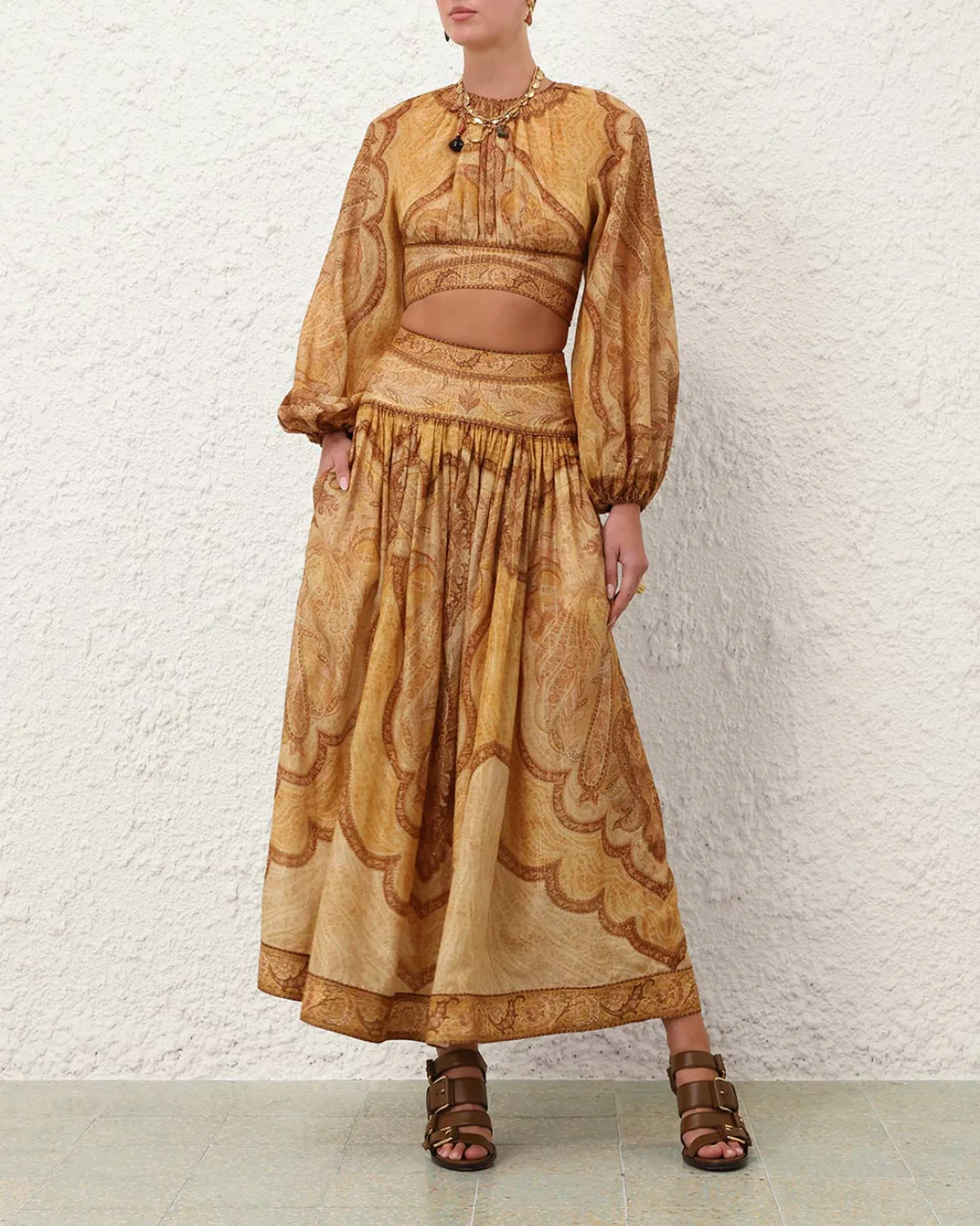 Wanderlust Maxi Skirt | Tapestry Mustard - Image 3