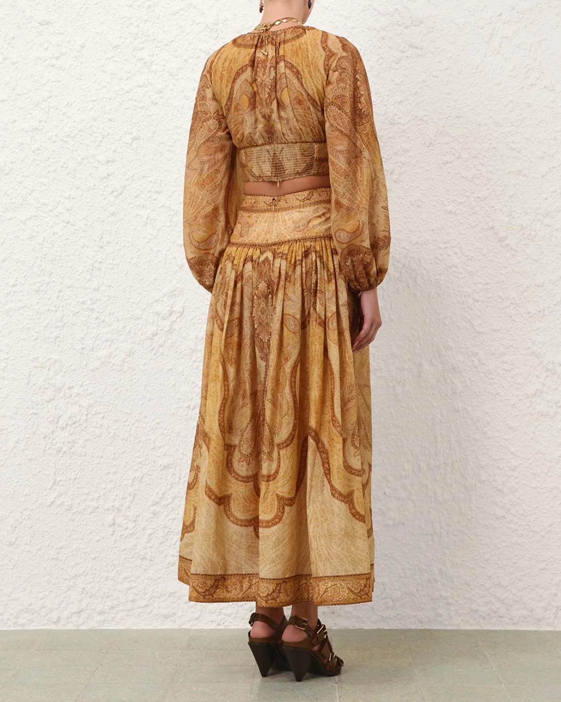 Wanderlust Maxi Skirt | Tapestry Mustard - Image 4