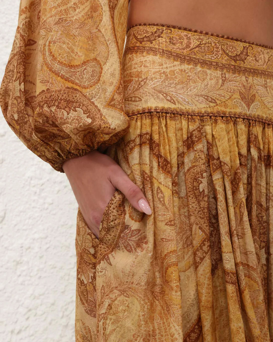 Wanderlust Maxi Skirt | Tapestry Mustard - Image 5