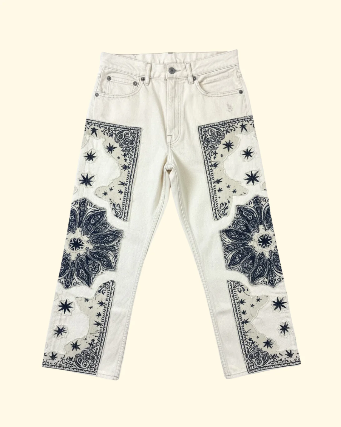 X-BF Jean | Ecru Bandana