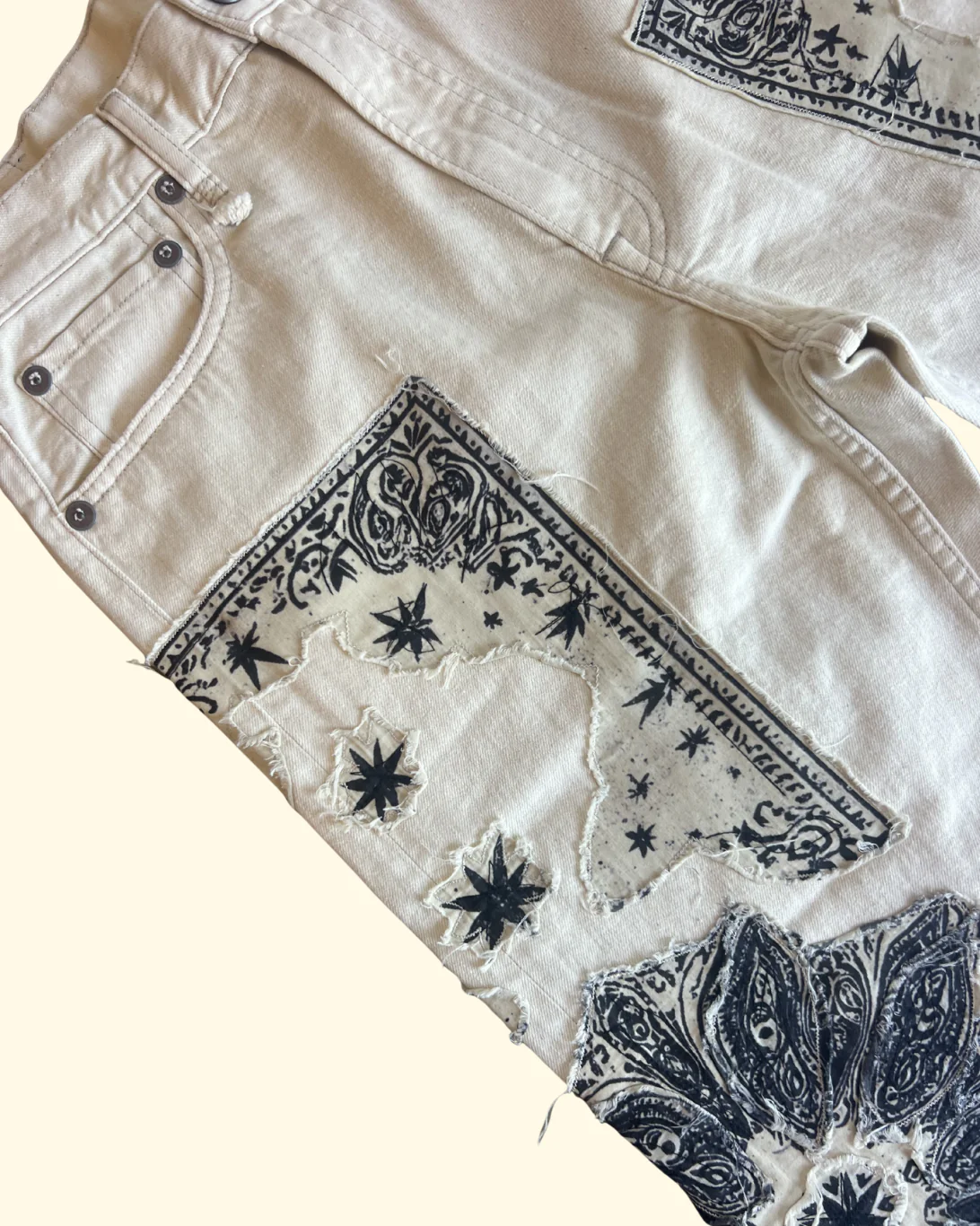 X-BF Jean | Ecru Bandana - Image 4