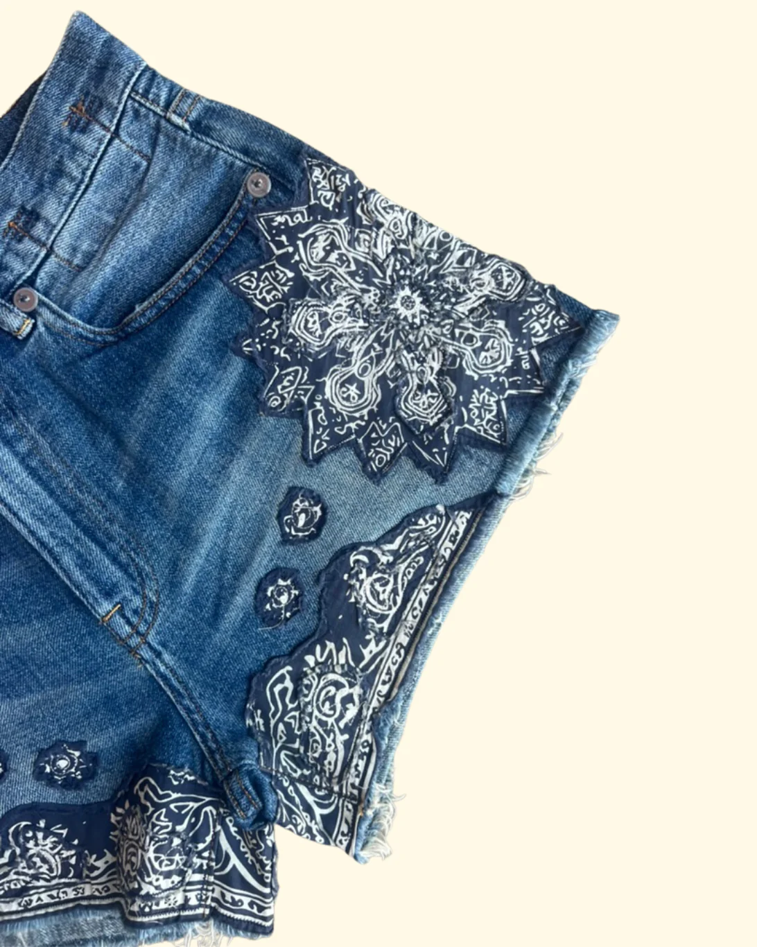 X-BF Short | Crushed Blue Bandana - Image 6