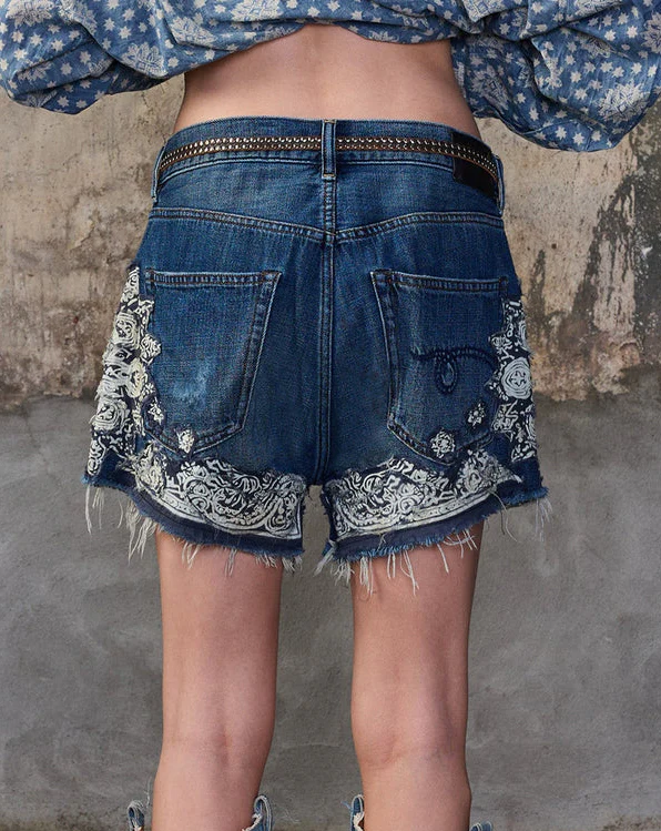 X-BF Short | Crushed Blue Bandana - Image 7