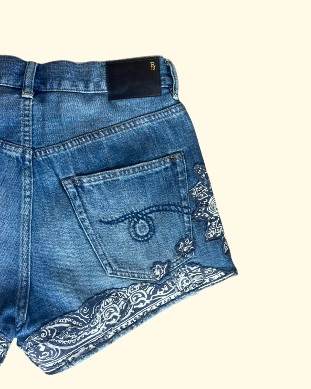 X-BF Short | Crushed Blue Bandana - Image 8