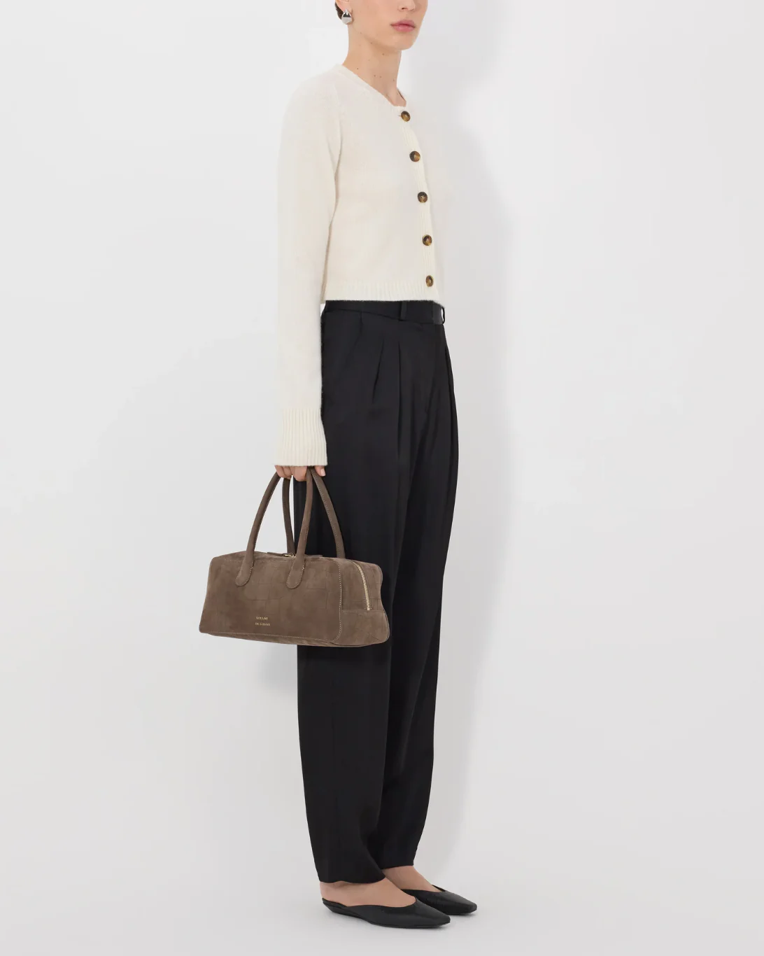 Zephir Cropped Cardigan | Ivory - Image 3