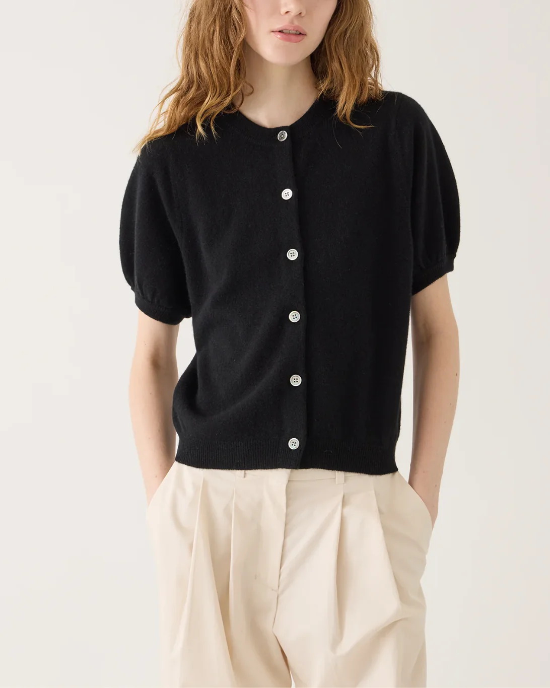 Zoe Cashmere Cardigan | Black - Image 2